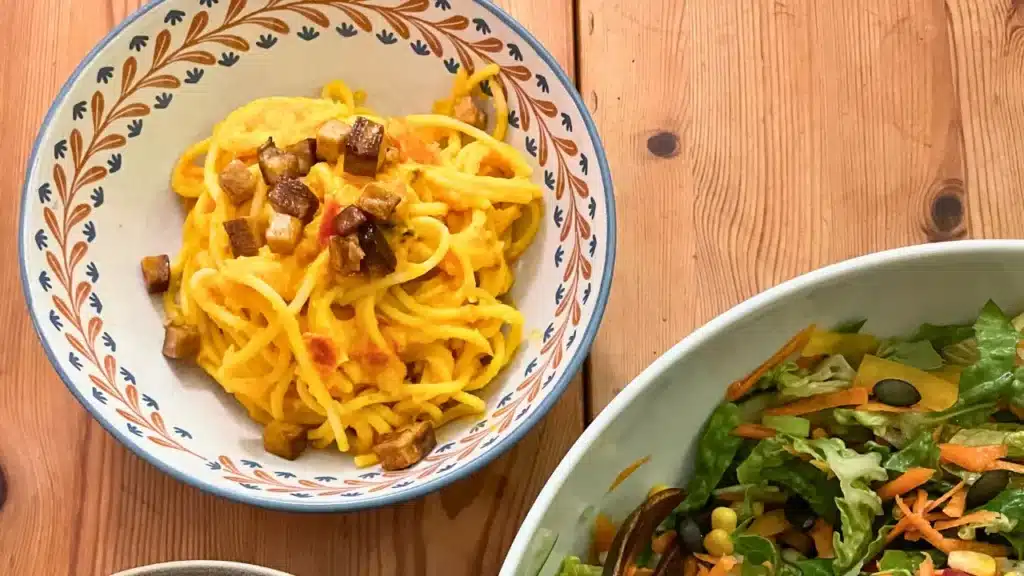 vegane Kürbispasta